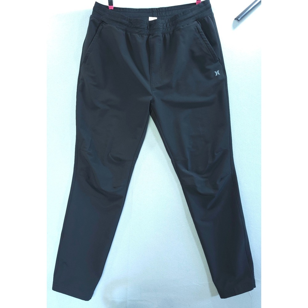 Hurley Gorpcore Techwear Performance Jogger Pants XL Black Minimalist Sporty